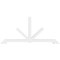Ekena Millwork Vanguard Architectural Grade PVC Gable Bracket, 96"W x 44"H x 4"D x 4"F, 11/12 Pitch GBP096X44X0404VAN00 - alternate 3